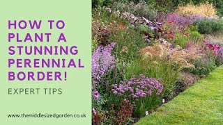 Create an outstanding perennial border  how to choose and combine plants [upl. by Yrrat]