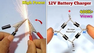 How to Make a 12 Volt Battery Charger at Home  12V Battery Charger  Homemade 12V Battery Charger [upl. by Madigan842]