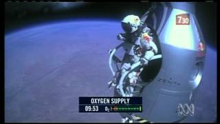 Austrian daredevil breaks sound barrier jumping from space [upl. by Ak]