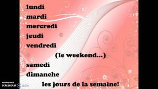 SONG French days of the week quotLes Jours de la Semainequot set to quotThe Flintstonesquot theme [upl. by Nelo]