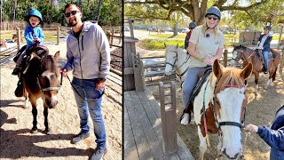 We Did All The Horse Things At Disneys Fort Wilderness  First Pony Ride Horseback Riding amp More [upl. by Anailil]