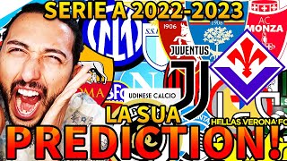 🤔🇮🇹 La PREDICTION del quotBUONquot FABIO sulla CLASSIFICA FINALE di SERIE A 202223‼️ [upl. by Myrvyn]