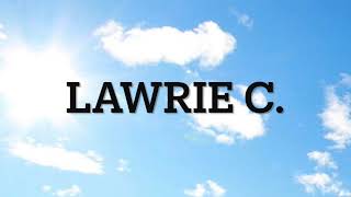 Lawrie C November 22 2022 [upl. by Idhem]