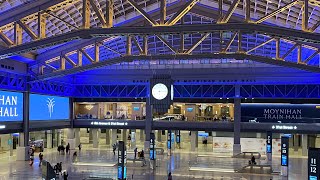 Walking Moynihan Train Hall  NYC Penn Stations Newest Expansion on Opening Day [upl. by Marcela95]