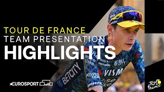 Tour de France 2024 Team Presentation Highlights  Eurosport Cycling [upl. by Juliette]