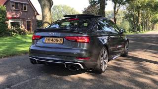 NEW Audi RS3 LIMOUSINE 2017 LAUNCH AND REVVING [upl. by Hakon791]