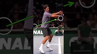 Roger Federer forehand return [upl. by Berkly155]