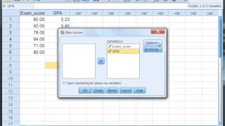 Calculating the Mean and Standard Deviation Using the Descriptives Procedure in SPSS [upl. by Veno]