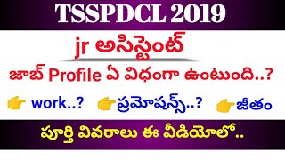 TSSPDCL 2019  Jr Assistant  job profile [upl. by Airdni591]