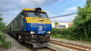 LIRR Train 6043 Speonk to Jamaica at Islip DM30ACs 518519 EXTREME K5LA [upl. by Faunie]