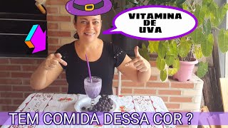 FIQUEI ROXA DE FOME NESSE VIDEO  COMIDAS ROXAS comidas [upl. by Crudden]