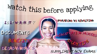 How to successfully upgrade your matric results  rewrite matric process  South African youtuber [upl. by Nawotna]