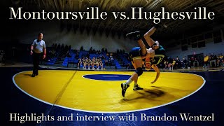 Hughesville vs Montoursville Wrestling [upl. by Oderfodog595]