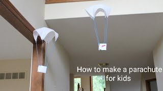 How to make a parachute for kids  homemade parachute  fun toy [upl. by Langer370]