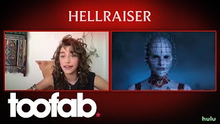 Odessa Azion on Jamie Claytons Pinhead New Twist on Hellraiser  toofab [upl. by Lisandra]