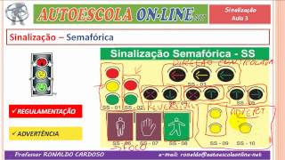 14 SINALIZAÇÃO DE TRÂNSITO  Disp Aux Semáforo Obras Gestual Sonora [upl. by Vito]