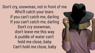 SNOWMAN lyrics SIA [upl. by Neysa873]