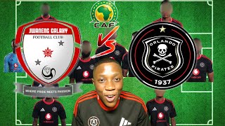 ORLANDO PIRATES LINE UP VS JWANENG GALAXY REVEALED VAN ROOYEN STARTS [upl. by Aromat]