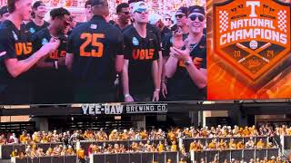 Vols National Champion Baseball Team in Neyland Stadium [upl. by Liddie]