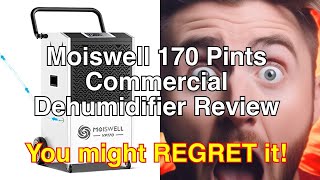 Moiswell 170 pints commercial dehumidifier review powerful and efficient [upl. by Reeve]