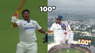 Sarfaraz Khan Batting Today Match  Sarfaraz Khan Century Today Vs Nz  Sarfaraz Khan 100 110 [upl. by Gilpin]