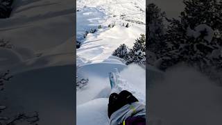 What a RUSH Lemme TOUCH it 👀 ski freeride pov skiing sendit fullsend [upl. by Anerat741]