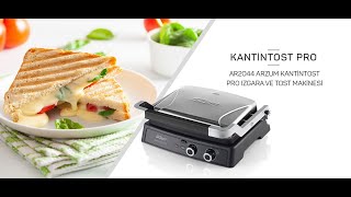 Arzum AR2044INX Kantintost Pro Izgara ve Tost Makinesi [upl. by Loralie]