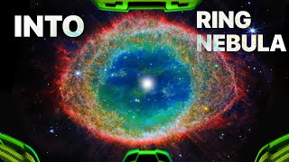 Flying Into RING NEBULA POV Simulation [upl. by Denney389]