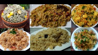 6 Indian Variety Rice Recipe  Quick Tiffin  Easy Lunch Box Recipe  Quick asy Rice RecipesDinner [upl. by Anemolif]