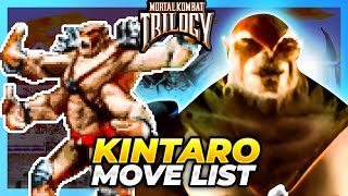 KINTARO MOVE LIST  Mortal Kombat Trilogy MKT [upl. by Lehet]