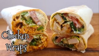 2 Easy Chicken Wraps  Ranch Wraps Recipe [upl. by Aicirtal985]