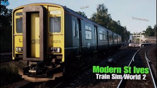 Modern St Ives 150West Cornwall LocalTrain Sim World 2 [upl. by Ardekan]