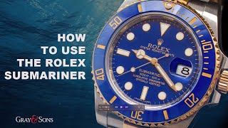 How to Use the Rolex Submariner  Rotating Divers Bezel Tutorial [upl. by Hanna]