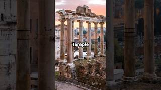 The Temple of Saturn Rome History RomanHistory AncientRome Roma RomanForum AncientHistory [upl. by Ycnahc]