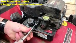 how to service repair a briggs and stratton carburetor [upl. by Abla]