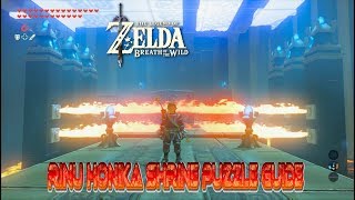 The Legend Of Zelda Breath Of The Wild  Rinu Honika Shrine Puzzle Guide [upl. by Tadio]