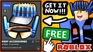 FREE ACCESSORIES HOW TO GET Dart Cap amp Dart Glasses ROBLOX NERF EVENT [upl. by Assiren219]