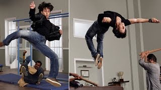 Tiger Shroff Amazing FIGHT STUNT in MMA Super Fight League [upl. by Assiluy]