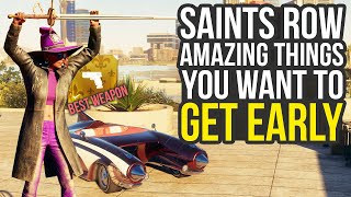 Saints Row Tips And Tricks  Best Early Weapons Fastest Car amp Way More Saints Row Best Weapons [upl. by Dam]