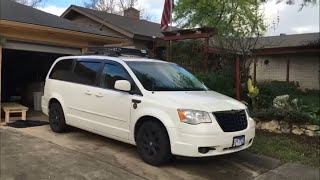 The best minivan camper conversion 2008 Chrysler town and country  van life [upl. by Noxid]