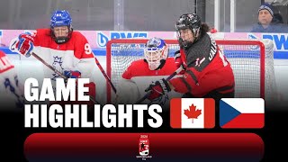 Highlights Canada vs Czechia  2024 U18WomensWorlds [upl. by Oetam]