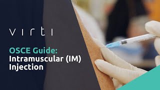 OSCE Guide  Intramuscular IM Injection [upl. by Aikcir]