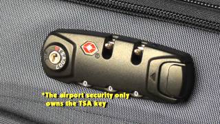 3 Steps on How to Set a TSA Combination Lock of Your Luggage [upl. by Yahsel]