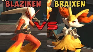 Pokken tournament  Blaziken vs Braixen [upl. by Anahsat]