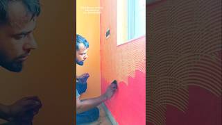 combing texture asian paints shorts trending viralvideo painting [upl. by Ttehr]