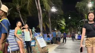 Women in Pattaya Thailand beach road freelancers  Thailand nightlife [upl. by Anilag]