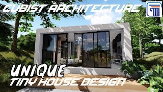 UNIQUE TINY HOUSE DESIGNCUBIST ARCHITECTUREMODERN HOUSE [upl. by Ariahay669]