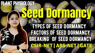 Seed Dormancy  Types of Seed Dormancy  Factors Affecting Seed Dormancy  Breaking of Seed Dormancy [upl. by Ylahtan]