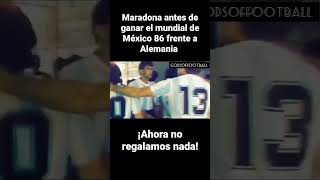 Espectacular Arenga Las palabras de Maradona antes de la final del mundial de México 86 emocionante [upl. by Sacha]