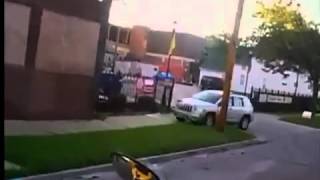 Woman drives on sidewalk to pass school bus [upl. by Fraze943]